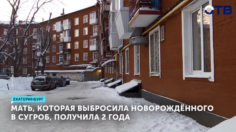 Мать, которая выбросила новорождённого в сугроб, получила 2 года