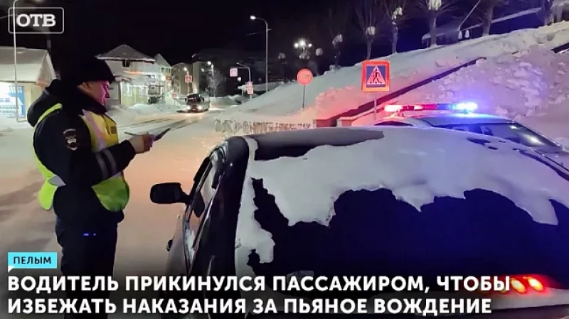 Водитель прикинулся пассажиром, чтобы избежать наказания за пьяное вождение
