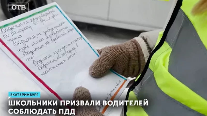 Школьники призвали водителей соблюдать ПДД