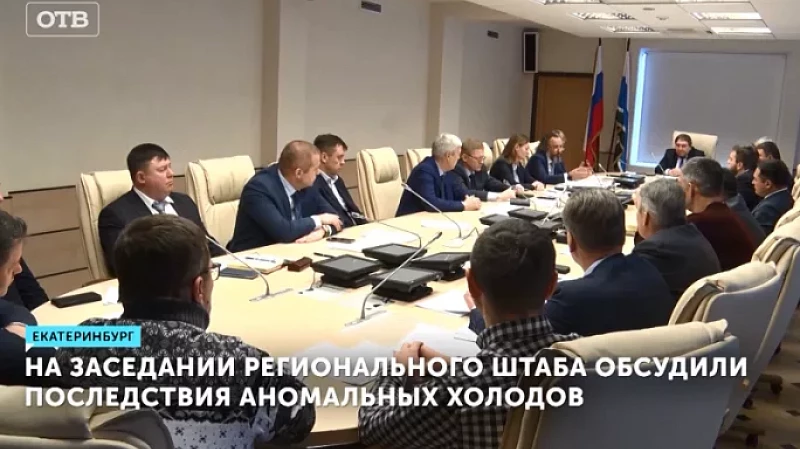 На заседании регионального штаба обсудили последствия аномальных холодов