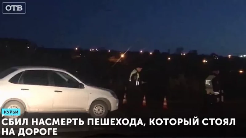 Сбил насмерть пешехода, который стоял на дороге