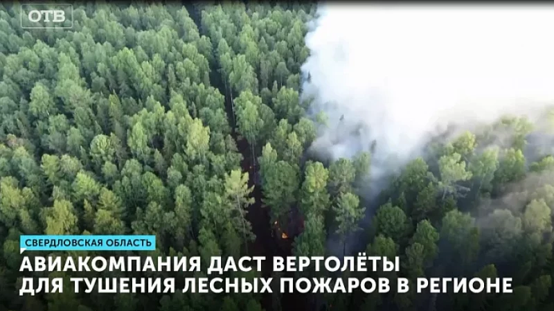 Авиакомпания даст вертолёты для тушения лесных пожаров в регионе