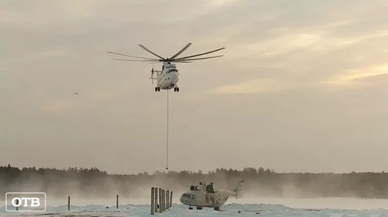 Вертолёт по воздуху перевёз вертолёт