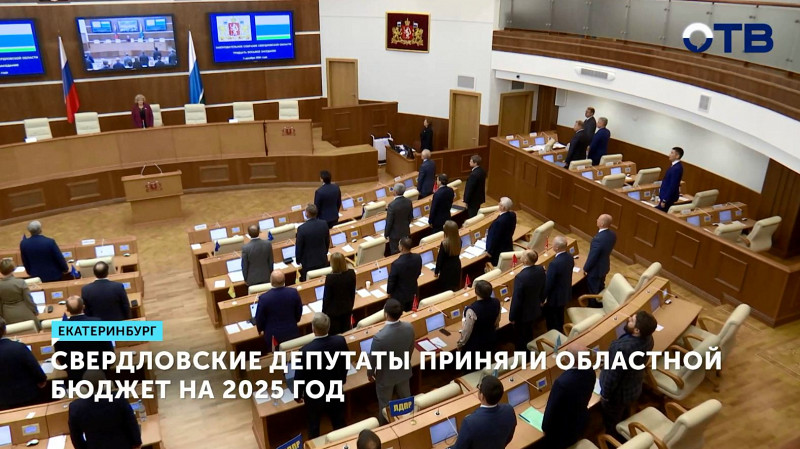 Свердловские депутаты приняли областной бюджет на 2025 год