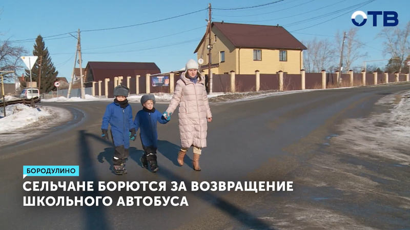 Жители Бородулино борются за возвращение школьного автобуса