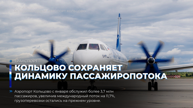 Кольцово сохраняет динамику пассажиропотока