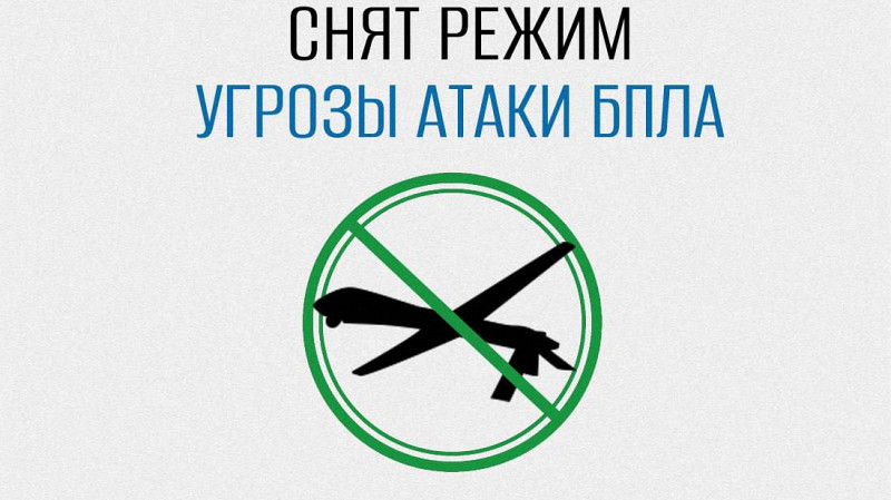 Режим угрозы атаки БПЛА снят в Свердловской области