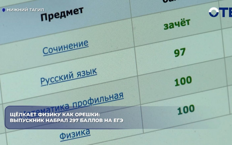 Выпускник из Нижнего Тагила набрал 297 баллов на ЕГЭ