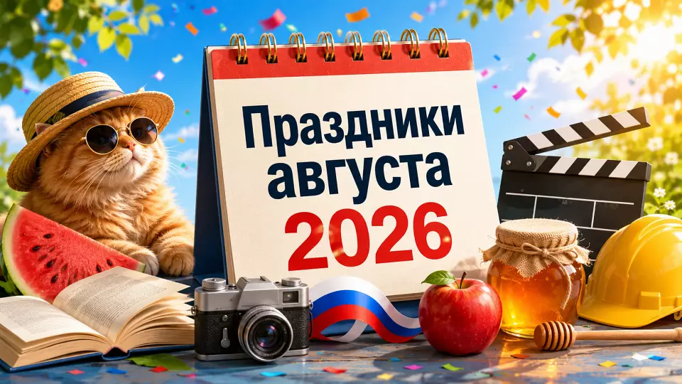 Праздники в августе 2026 года: как отдыхаем и что отмечаем